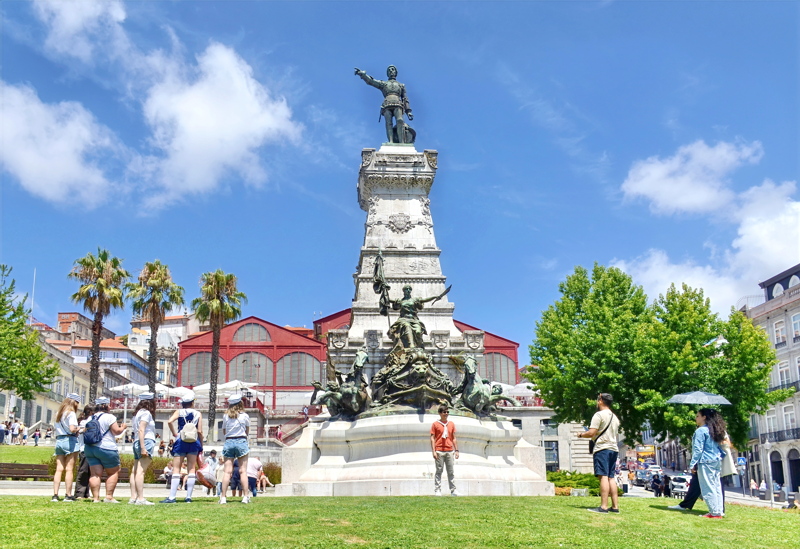 23 - The Monument to Prince Henry the Navigator located in the Infante Dom Henrique Square in Porto